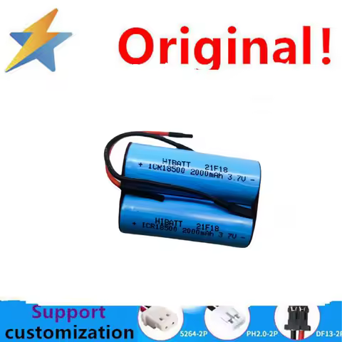 buy more will cheap 18490 battery pack 7.4V rechargeable battery 3.7V 2800mAh lithium battery full capacity