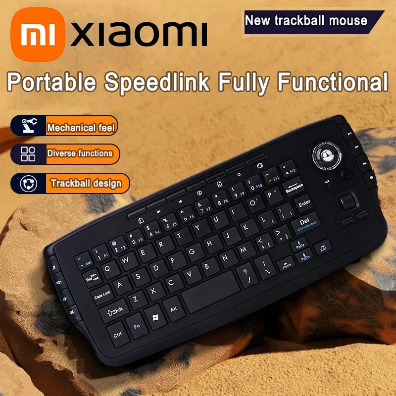 

Xiaomi New Mechanical Keyboard Trackball Mouse 2.4G 2-in-1 Portable Quick Connection Function For Computers Tablets And Tvs