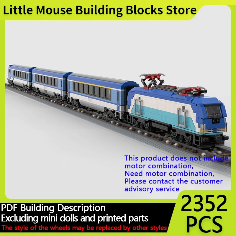 

Модель городской автомобиль MOC, строительные кирпичи, Берлинские экспресс-поезда, модульные технологии, подарки, праздник, сборка, детские игрушки, костюм