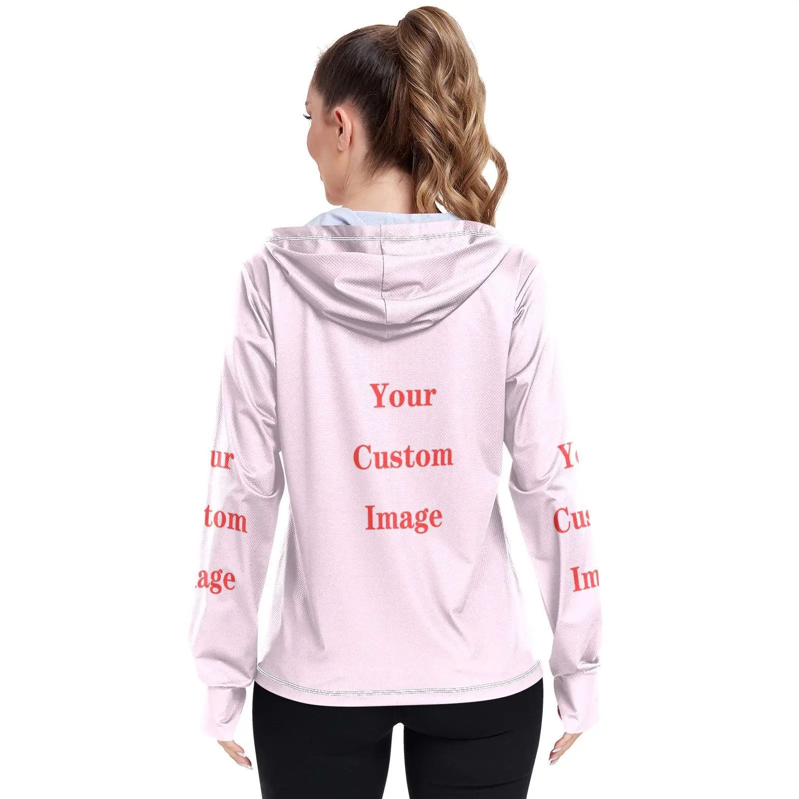 Zonnebrandcrème Hoodie Upf 50 Protection Tops Vrouwen Ijs Zijde Ademende Ultradunne Jas Outdoor Snel Droog Vissen Hardloopjas Op Maat