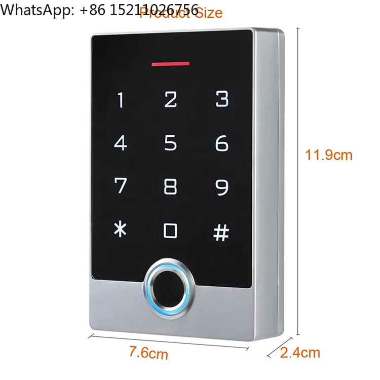 لوحة مفاتيح مقاومة للماء تعمل باللمس Tuya APP WiFi IP68 بصمة الإصبع - قارئ التحكم في الوصول قارئ بصمات الأصابع البيومترية #5