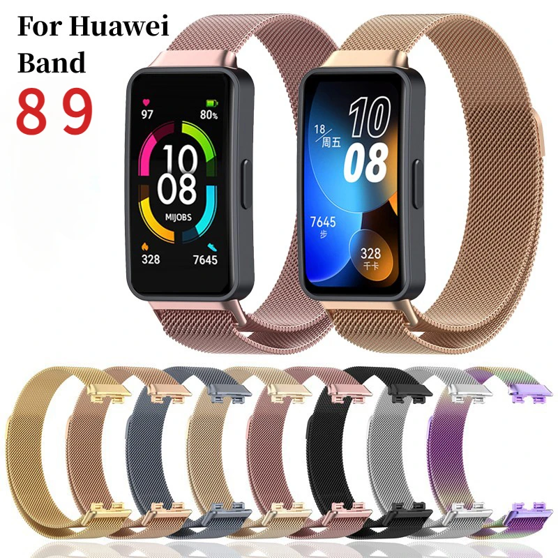 

Milan Magnetic Loop Strap for Huawei Band 8 Smart Watch Wristband Replacement Bracelet for Huawei Band 9 Metal Wrist Straps