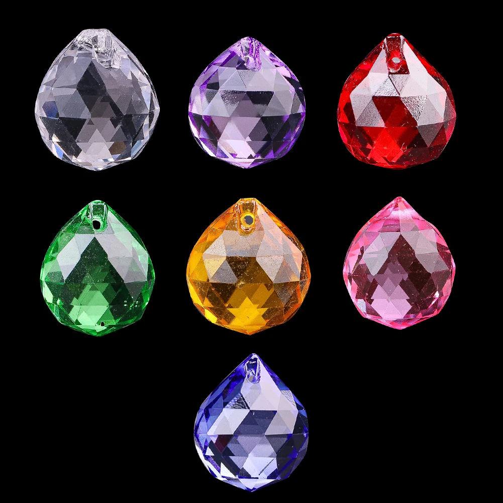 6pcs 20mm K9 Crystal Glass Bal - Crystal Ball Decor recension och pris