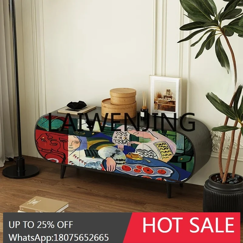 

Light Luxury Solid Wood Dining Side Wall Curio Cabinet Bedroom Multi-Functional Tailstock Storage Entrance Cabinet Customized