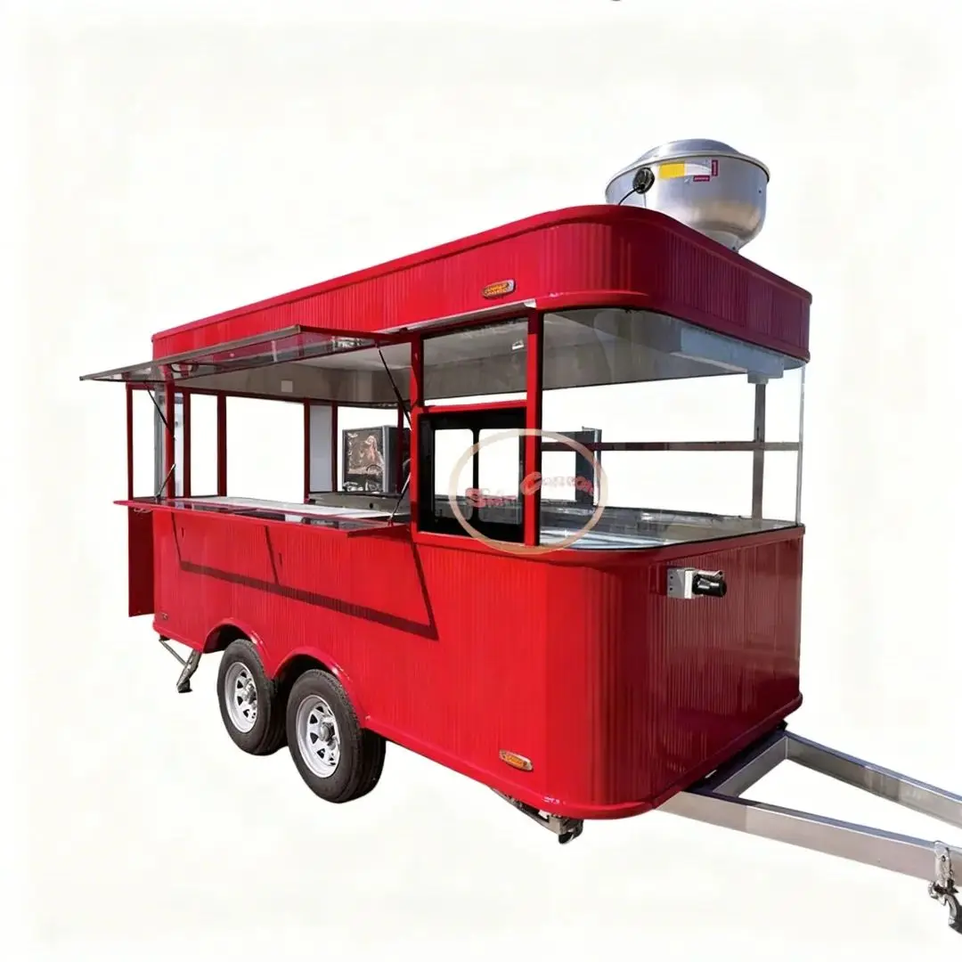 

High-End American-Style Food Truck Freshly Baked Handmade Burgers & Freshly Squeezed Juice Mobile Station