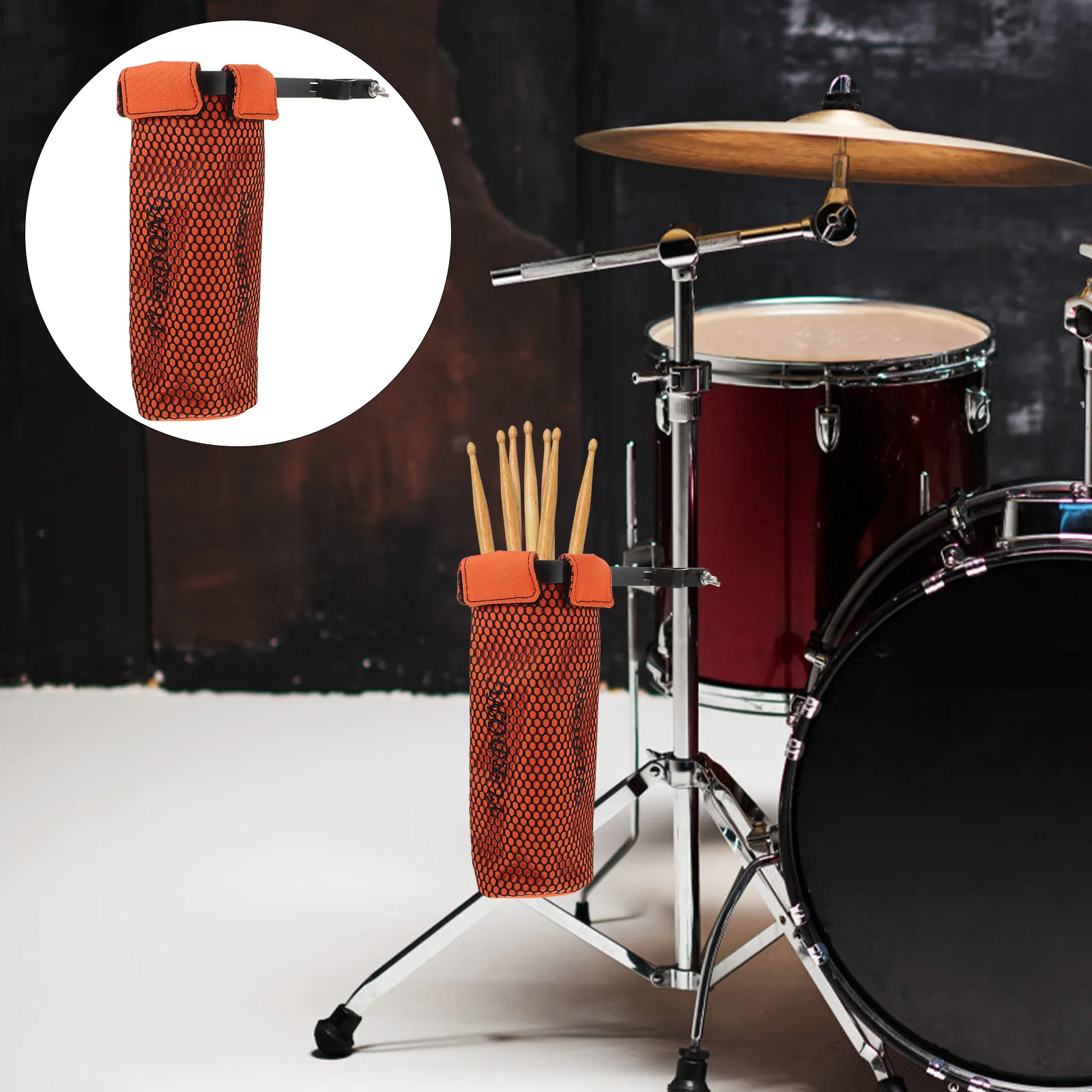

Drum Stick Bag Drumstick Holders Storage Bracket Sticks Metal Drumsticks Case