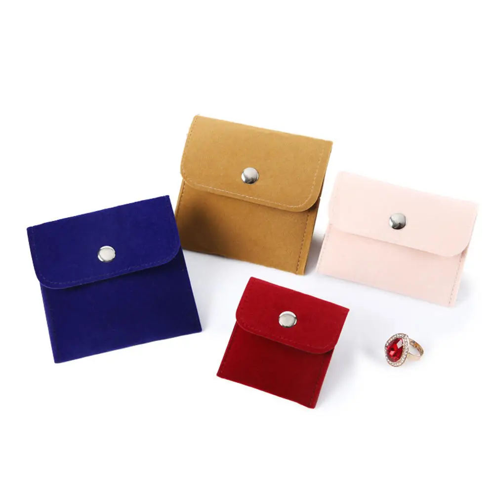 New Fleece Wallet Jewelry Jade Pendant Storage Bag Purse Brocade Earphones Lipstick Packaging Multifunctional