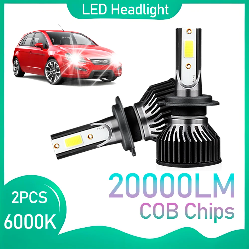 

Mini Size H4 H1 H7 LED Car Headlight Bulb 20000LM 6000K 9005 HB3 9006 HB4 Headlamp Conversion Kits No Dark Spots COB Chips 90W