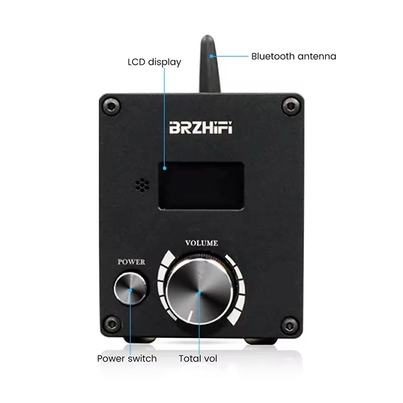 

Brzhifi C50 BT 5,0 Infineon MA12070 HIFI плеер карта цифровой усилитель мощности 80 Вт * 2 U диск/TF мини звук стерео усилитель