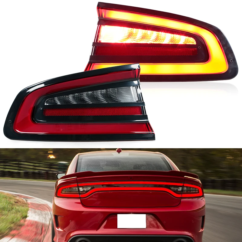 

Tail Lights For Dodge Charger 2015 2016 68213145AB 68213144AB Rear Lamp Reversing Lamp Stop Brake Lamp Turn Signal Lamp