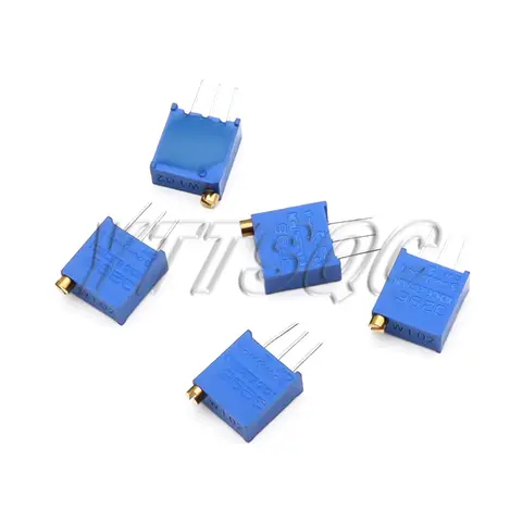 10 st 3296W potentiometer precisionsjusterbar motstånd flervarvs trimning 1K 2K 5K 10K 100K 103 100R trimpotentiometer 10 best sales 10k potentiometer - №6