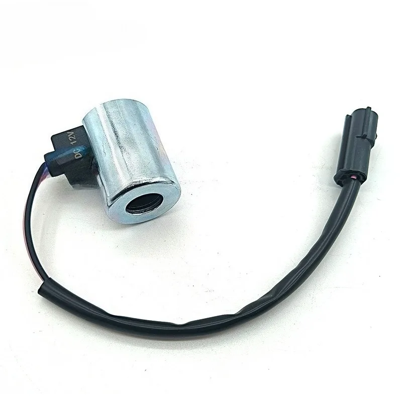1pc 12V Pilot Solenoid Valve Coil for Kubota Excavator 151 155 161 165-3 New