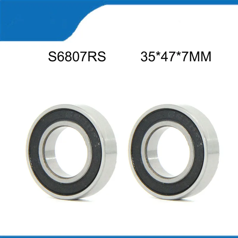 

S6807RS (35*47*7MM) 5PCS Sell Hot High Quality Corrosion Resist Stainless Sealed Deep Groove Ball Bearing Shaft (ABEC-5)