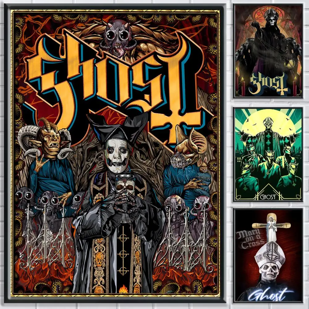 Classic Music Rock Ghost Band Poster Bedroom living room stu