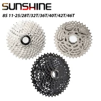 Sunshine-Cassette de rueda libre de 8 velocidades, 11-25T, 28T, 32T, 40T, 42T, Compatible con HG, rueda libre para bicicleta de montaña MTB, piezas de bicicleta de 8V