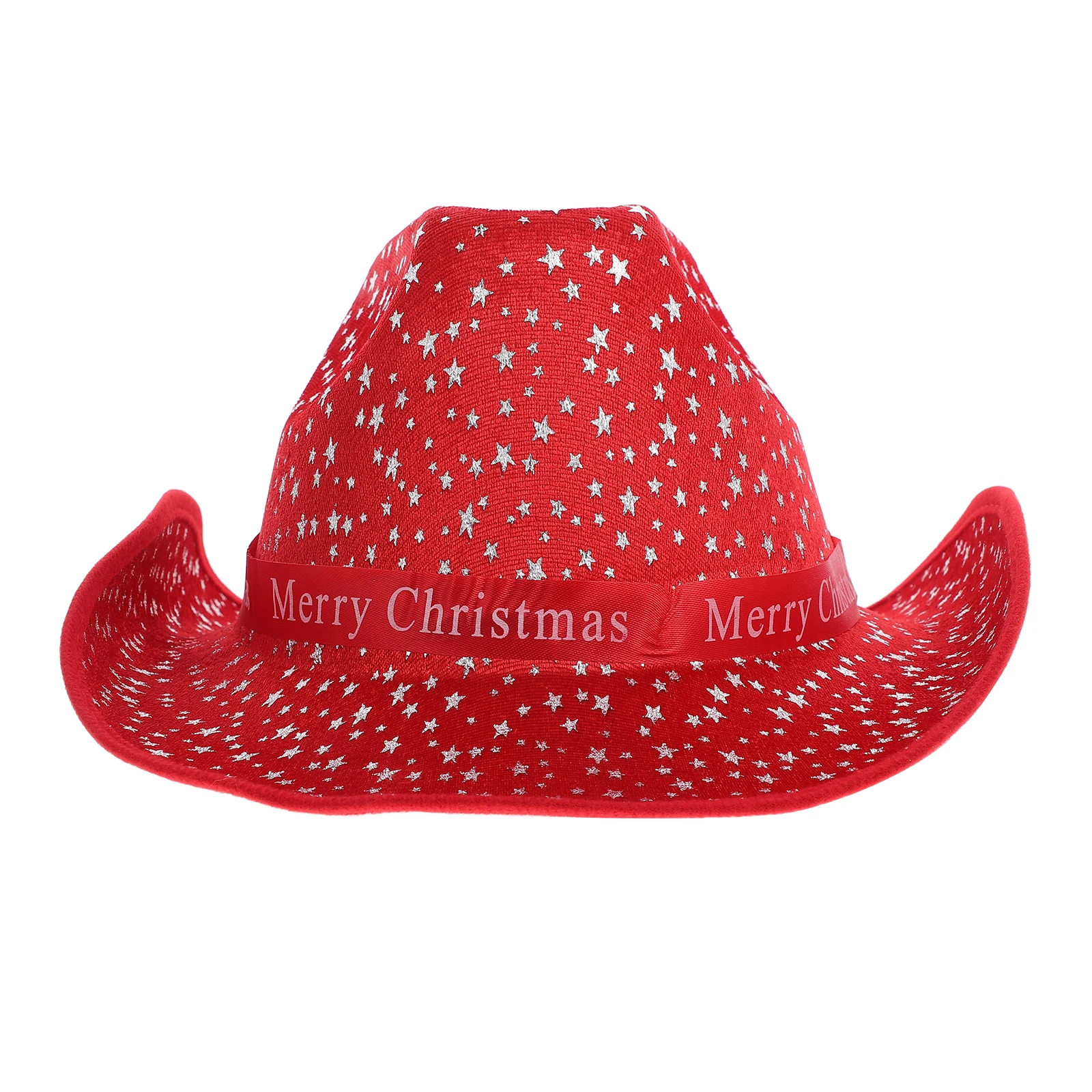

Santa Claus Decorative Hat Wide Brim Felt Elk Halloween Accessories Cowgirl Cloth Red Holiday Season