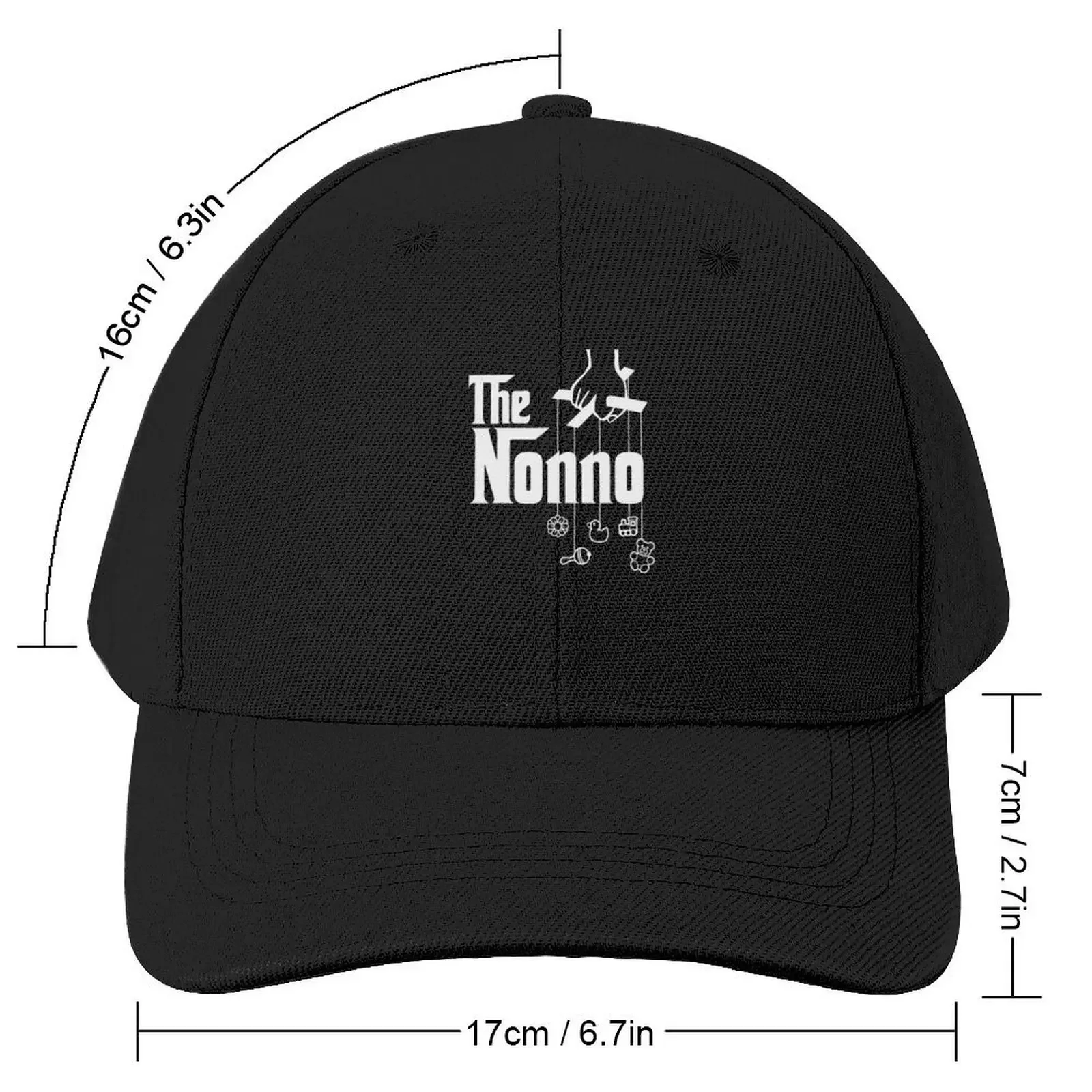 Mens The Nonno! Italian Grandpa Baby Shower GiftCap Baseball Cap sun hat Horse Hat Visor beach hat For Girls Men's