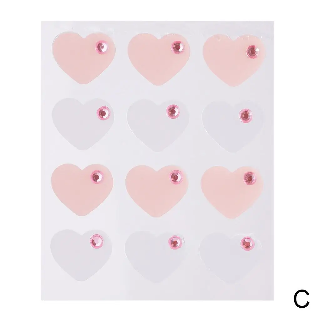 12-20PC Diamond Heart Invisible Acne Removal Pimple Patch Spot Pimple Face Originality Tools Beauty Beauty Makeup Acne Conc Z6R7