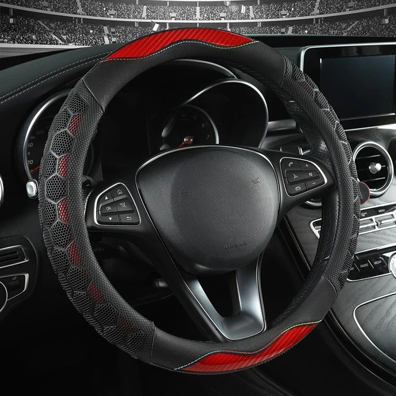 Anti Slip Silicone Steering Wheel Covers 38cm Universal Car Steering Wheel Cover Steering Wheel Decoration Non Slip Handle Cover