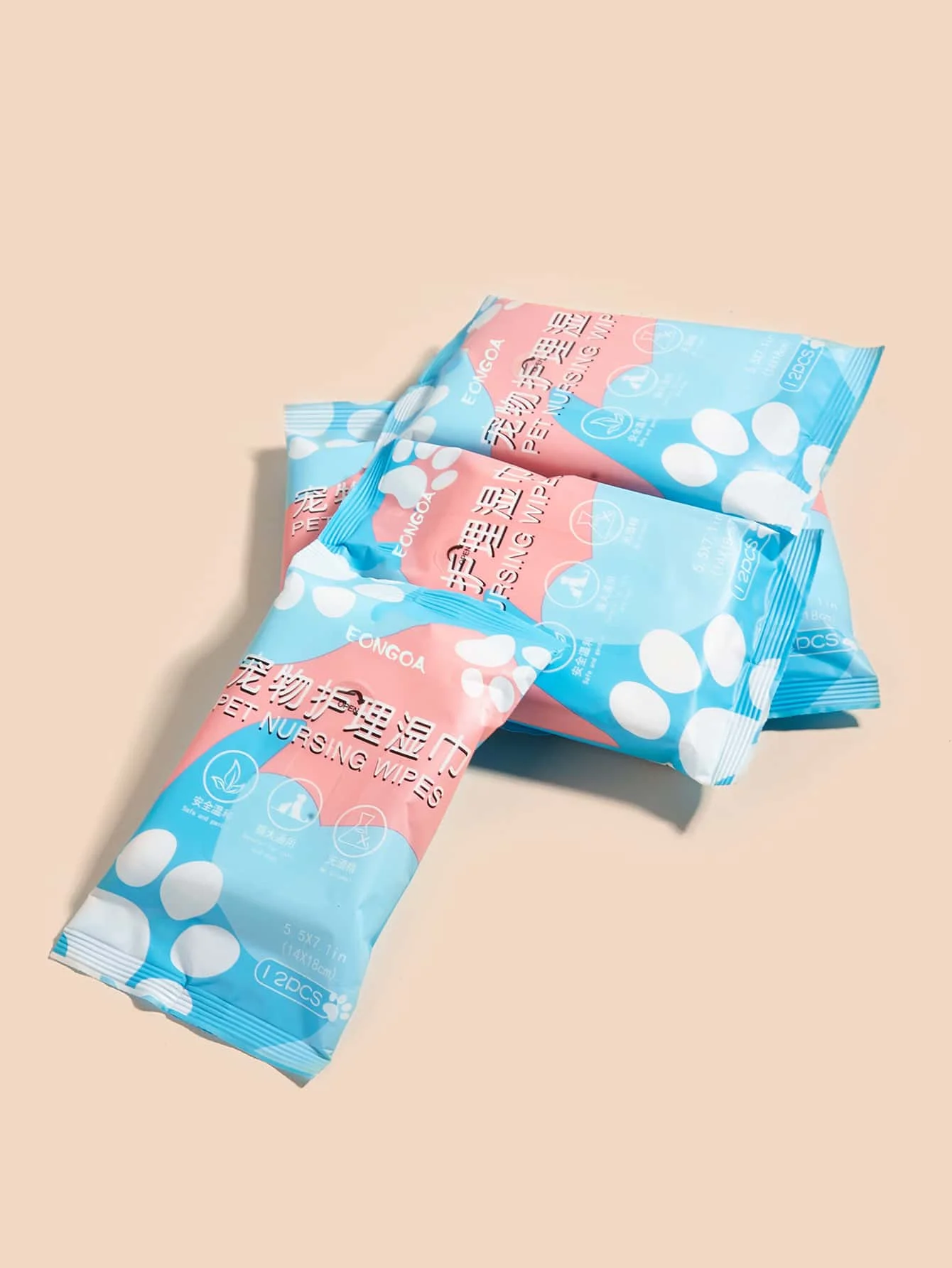 Pet Wet Wipes for Dogs and Cats, 3 Packs, No-Rinse Butt Cleaning Wipes, Tear Stain Cleaning Wipes