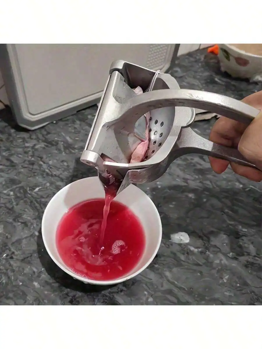 Large Manual Hand Press Fruit Juicer With Lemon Squeezer Efficient Juicing Kitchen Appliance