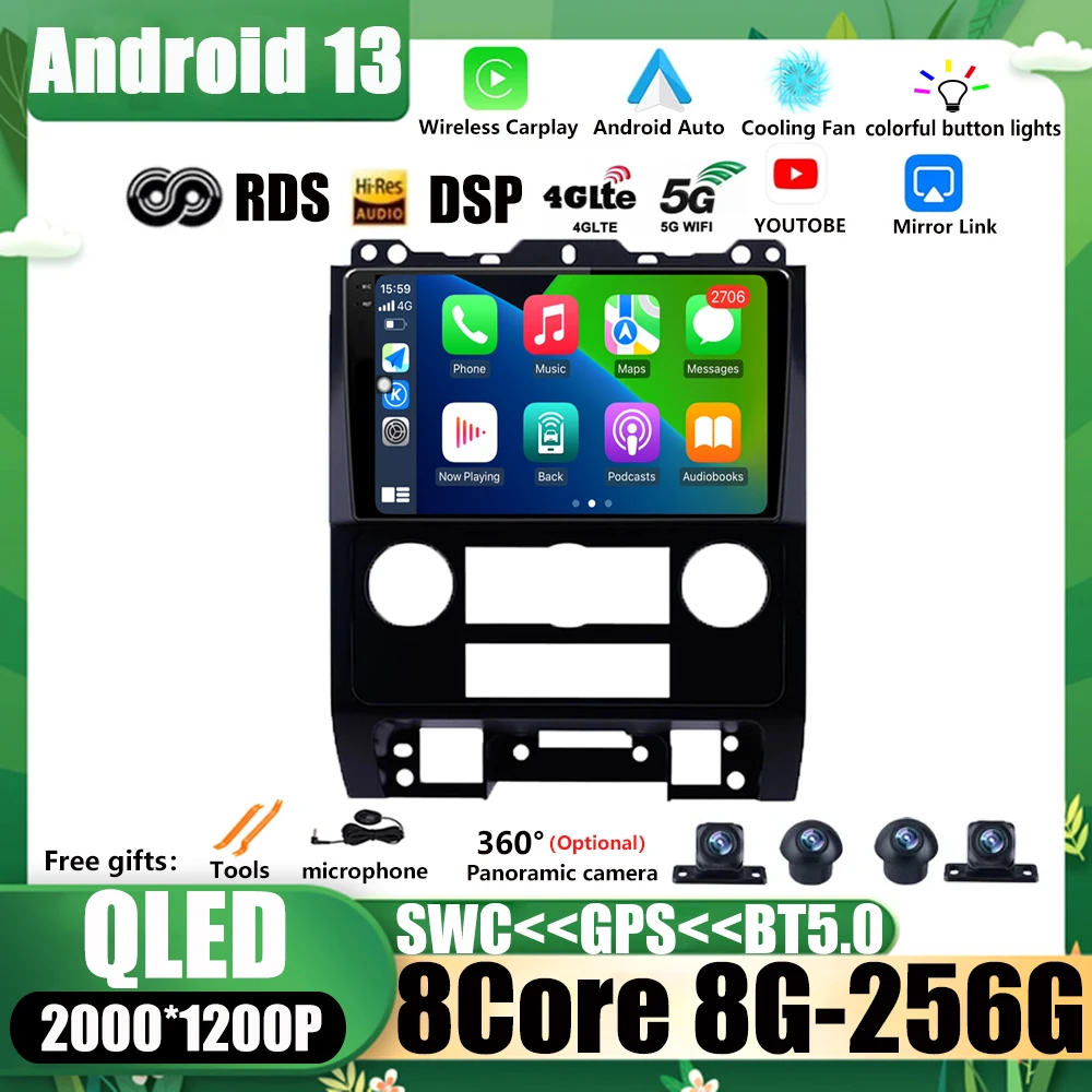

Мультимедийная магнитола для Ford Escape 2007-2012, 9 дюймов, Android 13