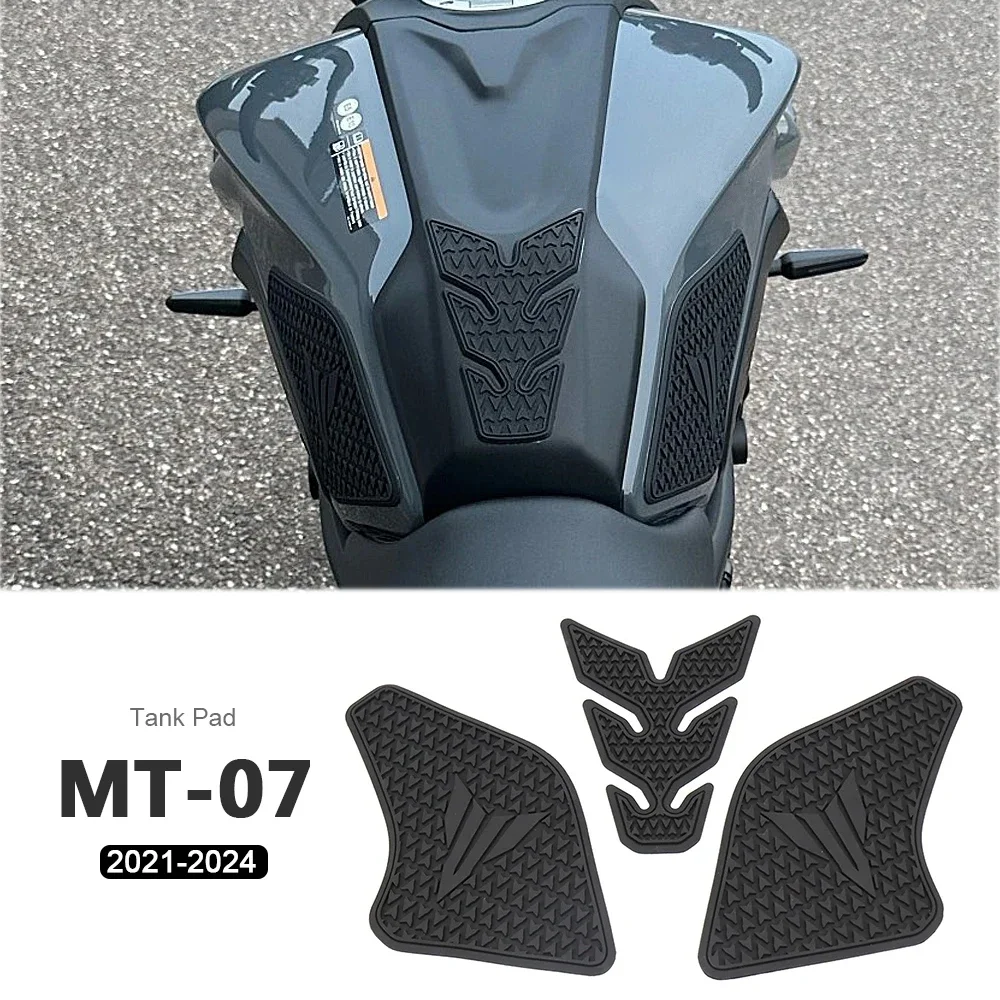 

2021 2022 2023 FOR YAMAHA MT07 MT-07 MT 07 Motorcycle Accessories Non-slip Side Fuel Tank Stickers Waterproof Pad Rubber Sticker