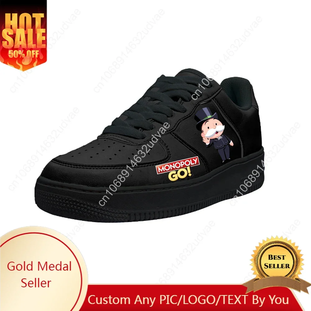 

M-MONOPOLY GO Casual Shoes Platform Sneakers Mens Womens Teenager Flats Sneaker Custom Made Shoe Graffiti Kateboarding Footwear