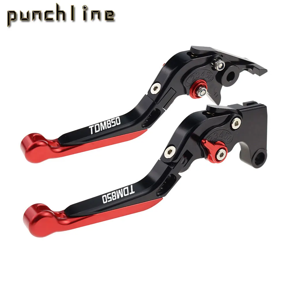 Fit For TDM 850 1991-2002 Folding Extendable Brake Clutch Levers TDM 850 TDM-850 CNC Accessories Adjustable Handle Set