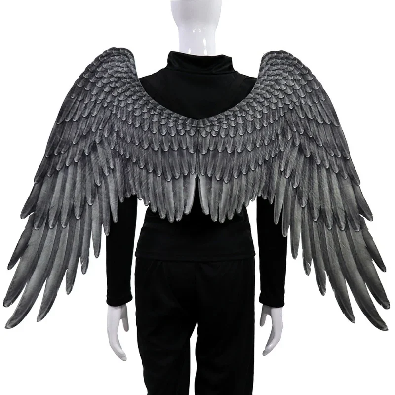

3D Angel Wings for Adults Halloween Party Cosplay Costume Accessories Realistic Feather Wings for Men Women Fancy Dress Prop‌‌