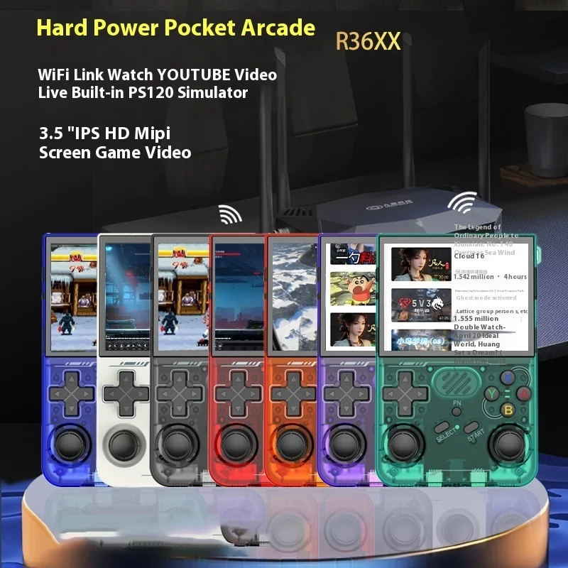 

R36xx Retro Handheld Video Game Console 3.5 Inch Ips Screen Best-Selling Game Machine Hd Games Pk Portable Psp Game Machine