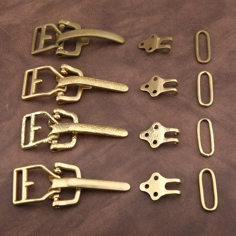 vintage-style-solid-brass-littleton-cavalry-belt-buckle-connector-with-flower-pattern-for-western-cowboy-dresses-and-jeans