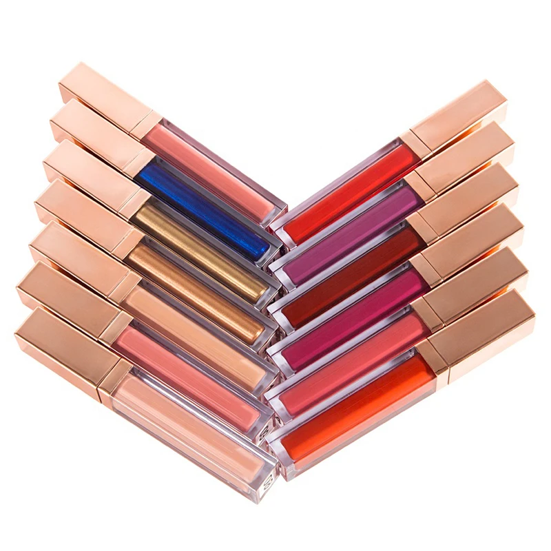 Private Label Bulk Cosmetics Lip Liquid Matte Lipstick Lipgloss High Quality Custom Logo Wholesale Make Your Own Makeup Brand