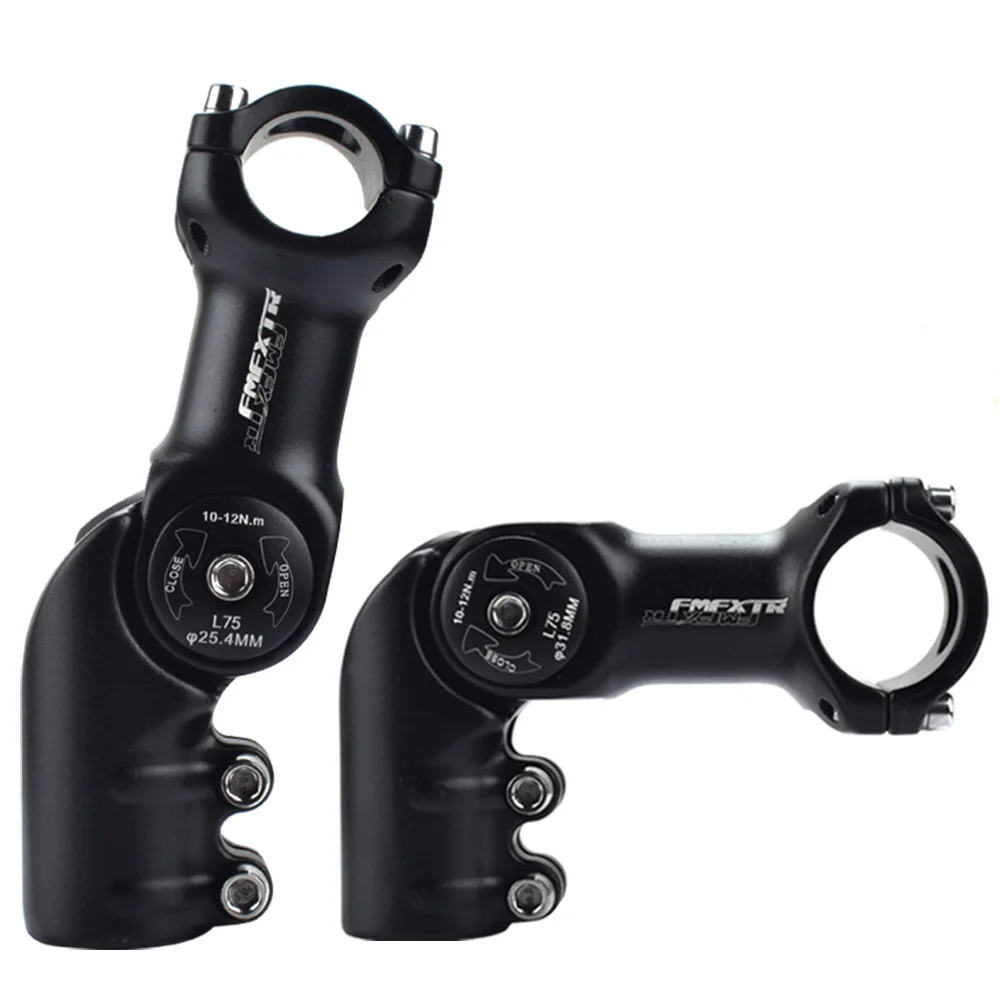 

Bicycle stem Mountain bike handlebar faucet handlebar increaser adjustable riser 25.4*31.8 negative angle adjustable riser