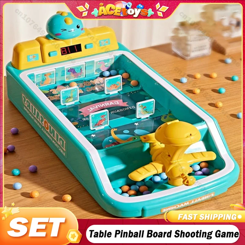 Table Pinball Board Shooting Game for Family Party Tabletop Play Ball Toys Portable Sport Outdoor Educational Toy Gift for Kids