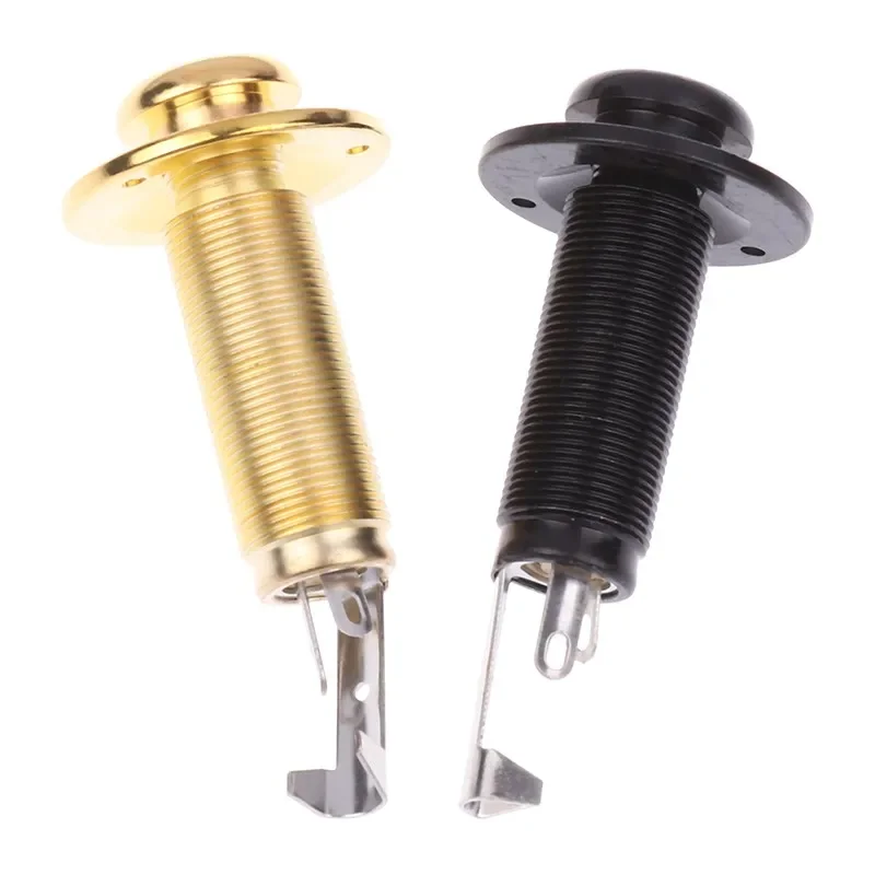Acoustic Electric Guitar Stereo End Pin Jacks Socket Plug 6.35mm 1/4Inch Hole Pickup Stereo Output Jack Plug Socket Guitar Parts