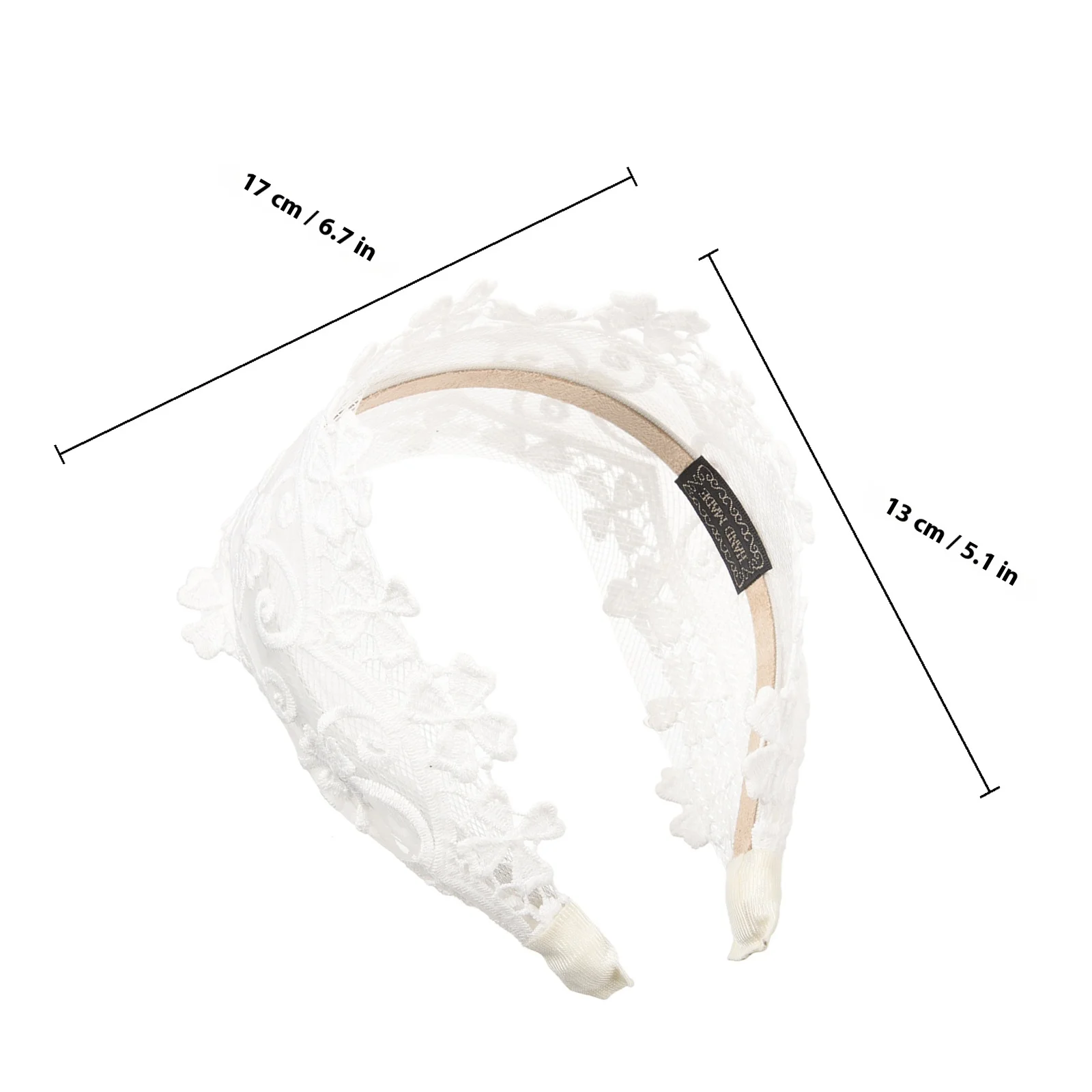 Women Lace Headband Beautiful Wide Fabric Hair Accessory Elegant Comfortable Design Ideal for Party Gathering Daily Fashion Look