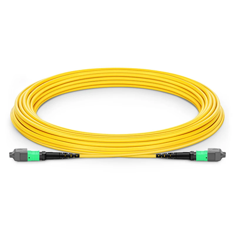 Customized MTP PRO 8-144 Fibers MTP 12 Fibers OS2 Single Mode Elite Trunk Cable, Yellow