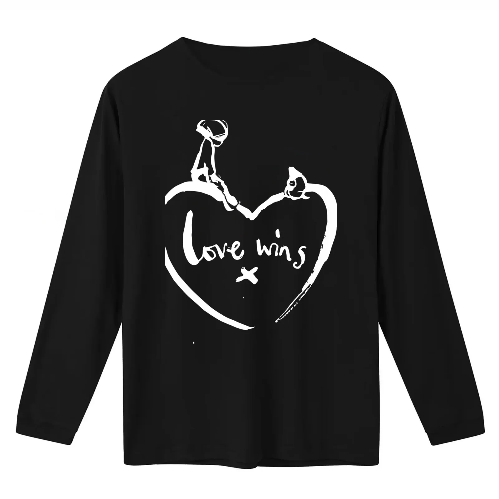 Love wins tee for charlie Fitted T-Shirt Summer Casual Cotton Tee Unisex Men Women