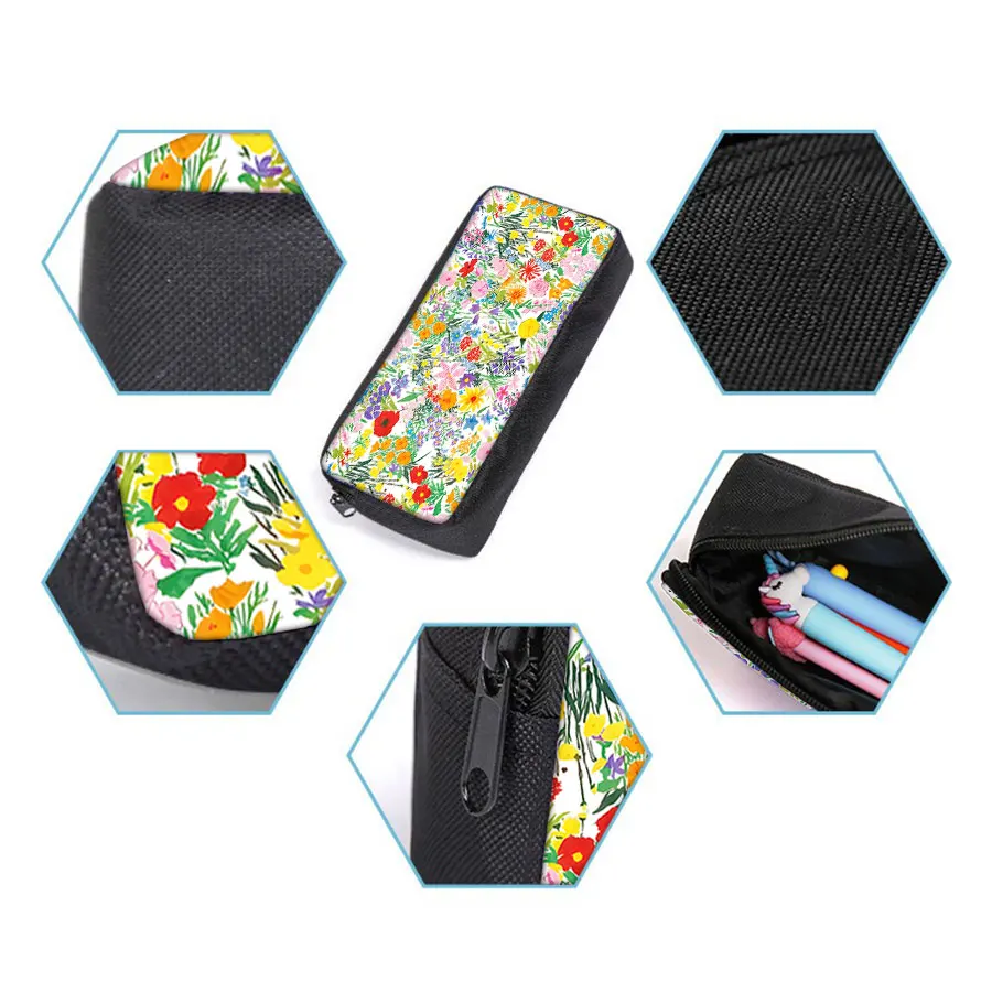 Zaini con set di tre pezzi con motivo floreale per ragazzi e ragazze, i migliori regali, zaino scolastico per cartoni animati 3D per bambini