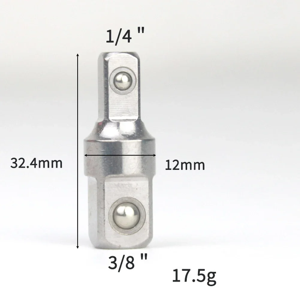 External Square to Internal Hexagonal Drive Adapters in 1/2 1/4 and 3/8 Inch Sizes for Use with Power Tools and Socket Sets