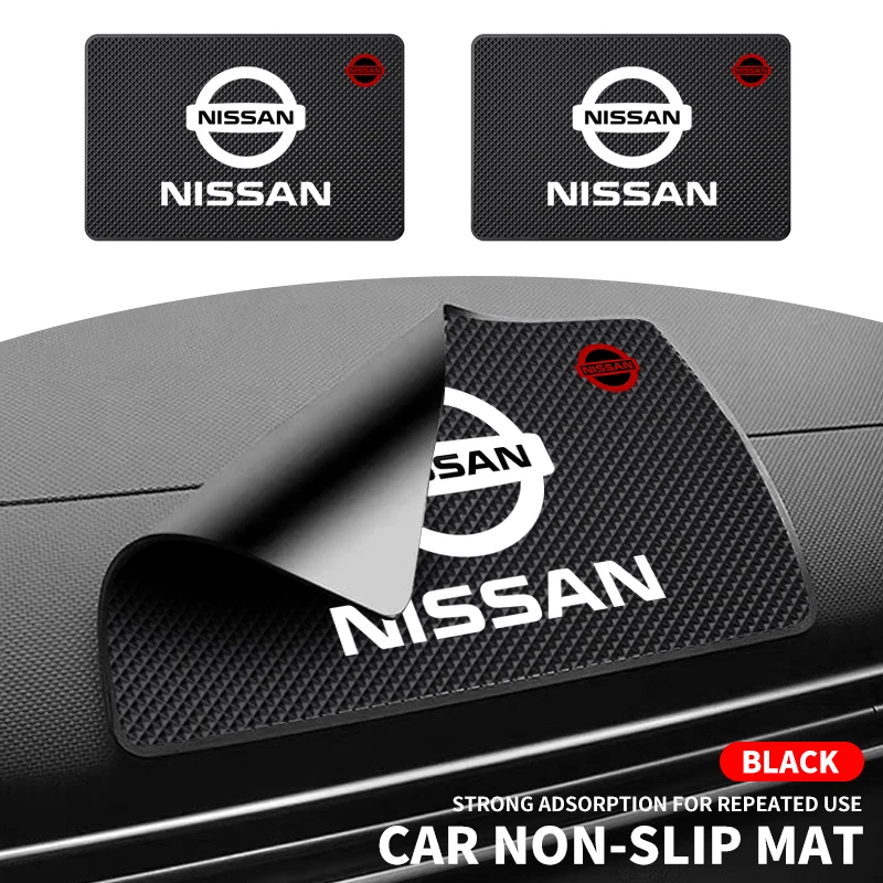 Car Anti-Slip Pads Dashboard Phone Holder Sticky Mats Accessories For Nissan Tiida Qashqai March Terrano Skyline Leaf X-trail