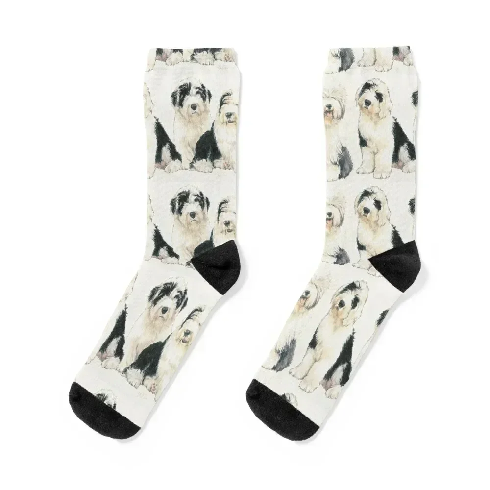 Old English Sheepdog Puppies Socks luxury Wholesale halloween gym Socks Ladies Men's