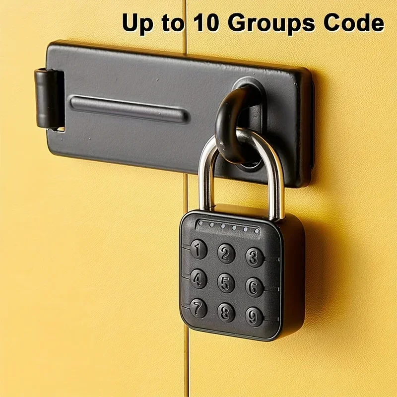 Combination Lock for Locker 6 Digit Waterproof Smart Code Padlock Outdoor Use Combo Padlock for Gym Lockers Storage Box Cabinet