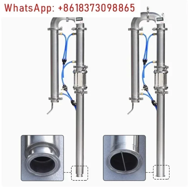 New Tubular distillation tower with sight glass copper mesh 1.5'' 2'' domestic brewing equipment moonshine distiller (2'') view 3