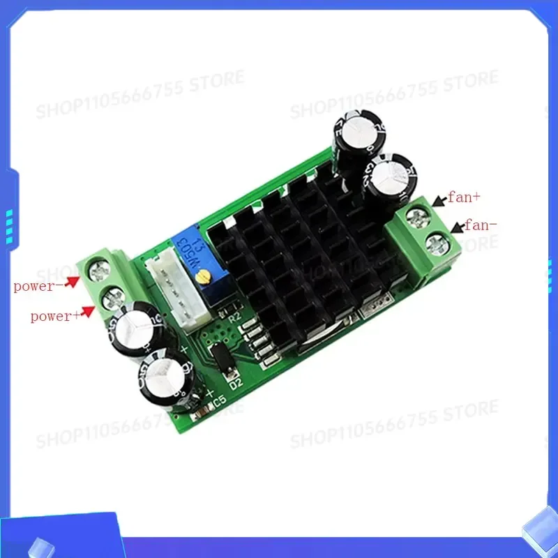 1PC DC5-24V Fan Speed Controller Electronic Speed Control Switch Regulator with Potentiometer for Motor Voltage Adjustment