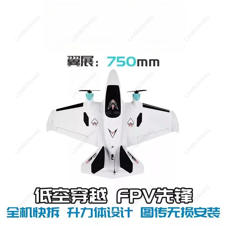 750mm Wingspan Twin Motor RC Flying Wing Plane KIT For Outdoor Flying