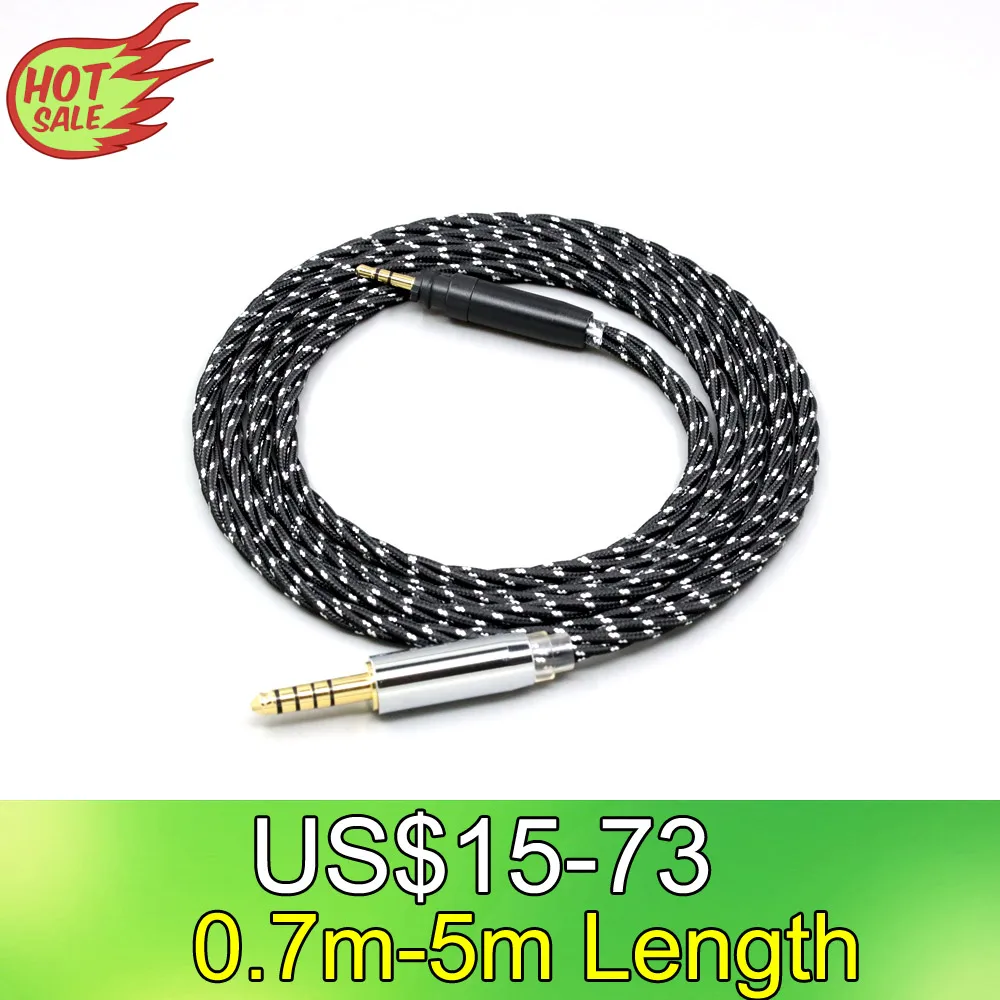 

OCC Mixed OFC Twisting Nylon Earphone Cable For Shure SRH440A SRH840A Headphone LN008722