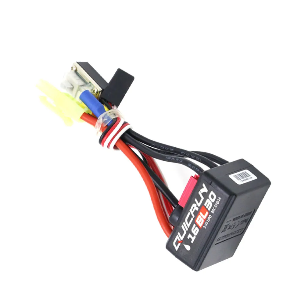 Hobbywing QuicRun 16BL30 30A waterproof brushless ESC, suitable for 1/16 highway/off-road/Buggy/Monster toy cars