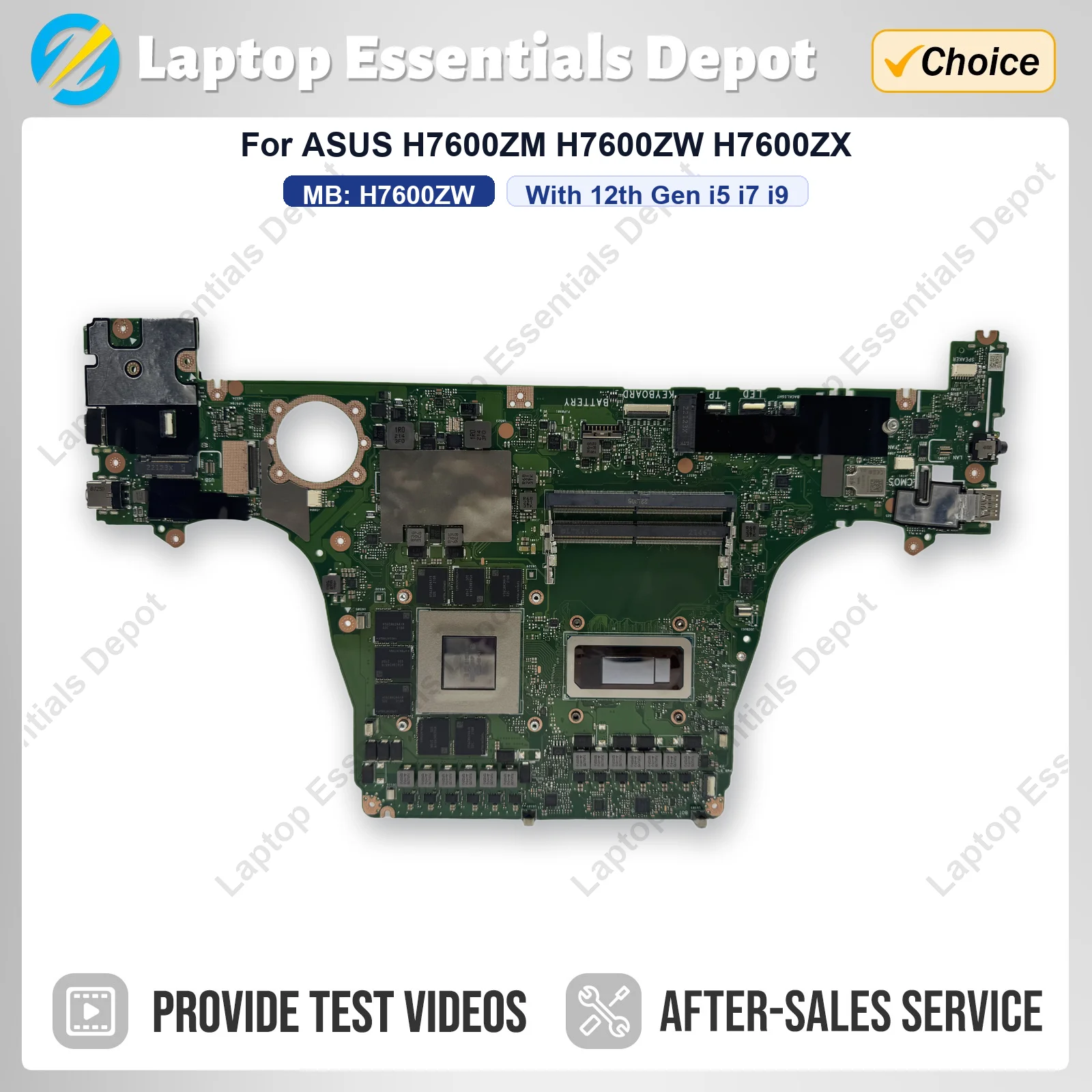 H7600ZM Motherboard For ASUS H7600ZW H7600ZX W7600Z3A J7600ZM J7600ZW J7600Z3A J7600ZX H7600Z Laptop Mainboard i5 i7-12th